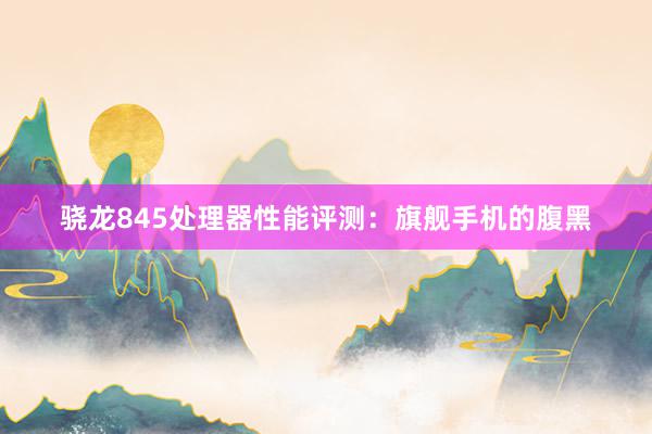 骁龙845处理器性能评测：旗舰手机的腹黑